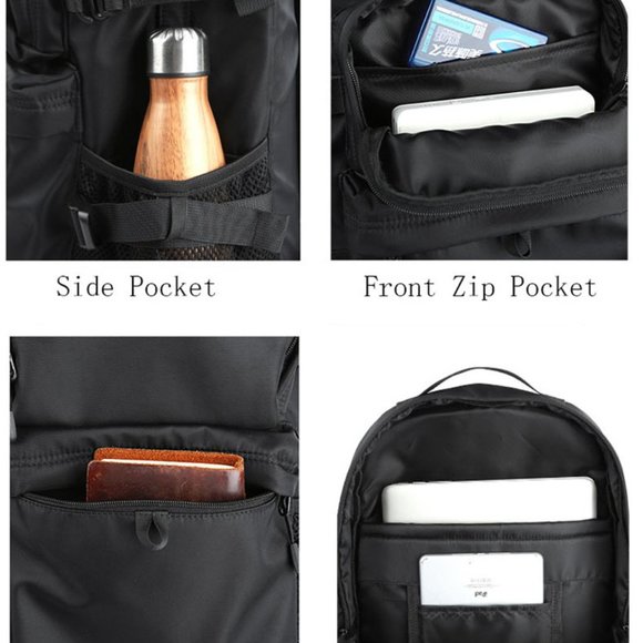 Waterproof Men's Oxford Backpack Shoulder Bag Weekender Travel School Laptop Bag - Picture 10 of 10